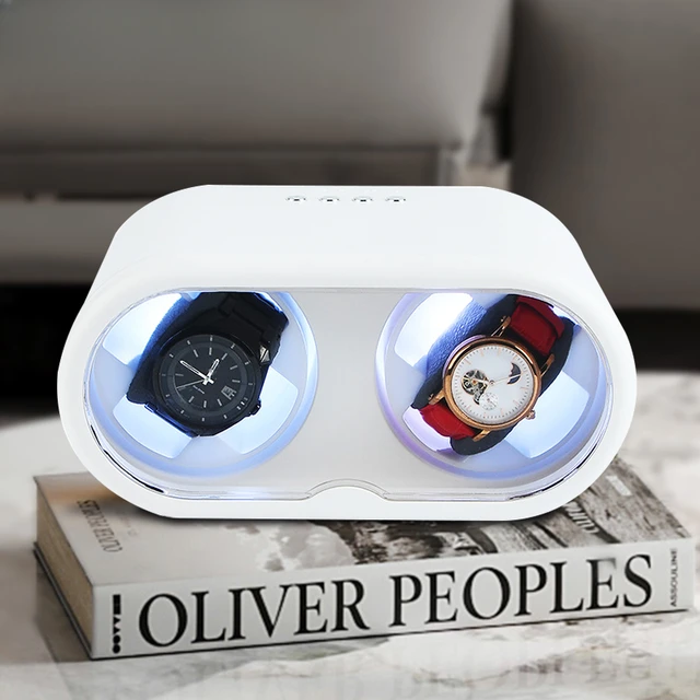 White Double Watch Winder