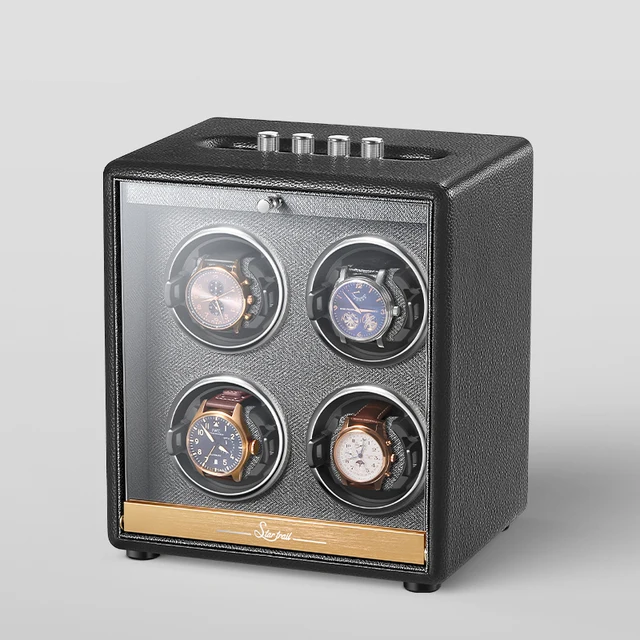 kng-444-quadruple-wood-watch-winder-box-black